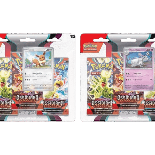 Pokémon Ossidiana Infuocata Blister 3 Buste - ITA