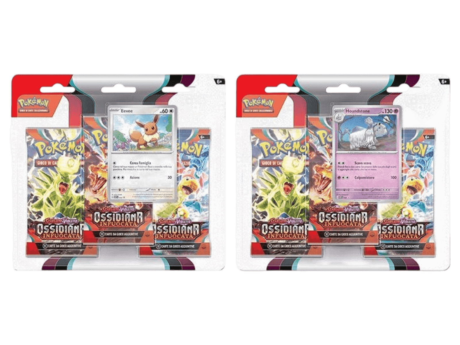 Pokémon Ossidiana Infuocata Blister 3 Buste - ITA