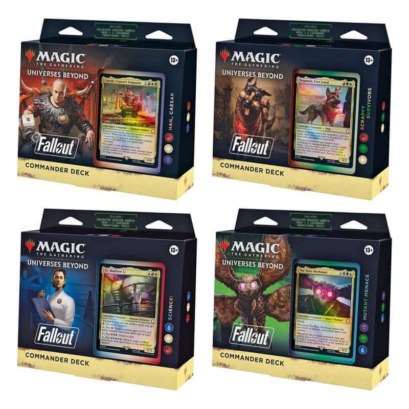 Magic Fallout Commander Decks Display 4 Mazzi - ENG