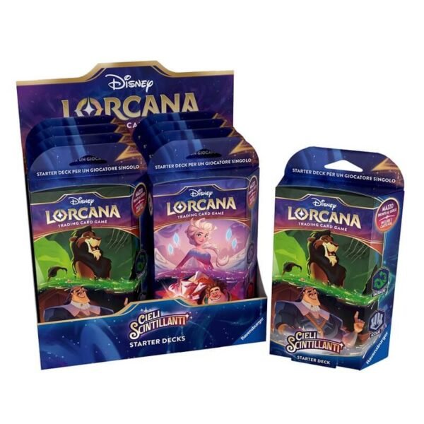 Lorcana Cieli Scintillanti Starter Deck Display 8 Mazzi - ITA
