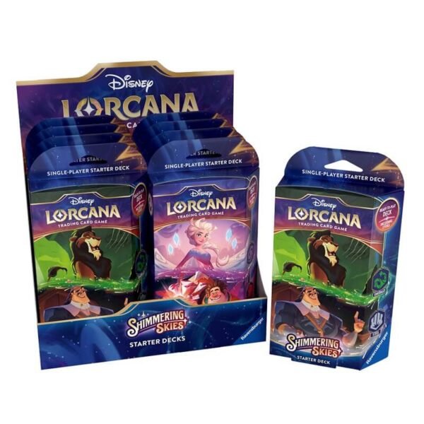 Lorcana Shimmering Skies Starter Deck Display 8 Mazzi - ENG