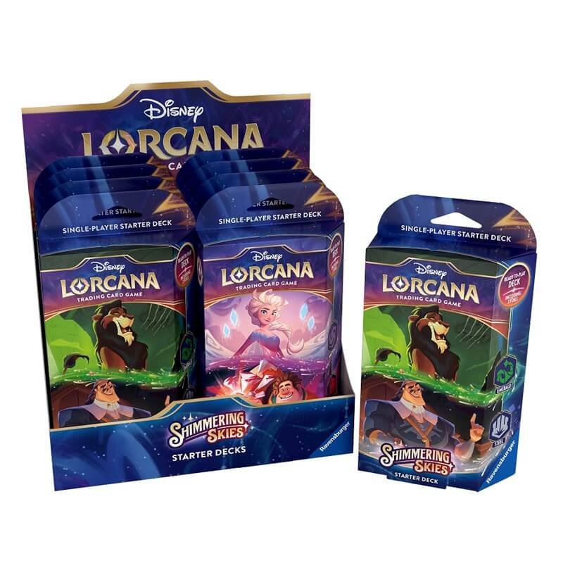 Lorcana Shimmering Skies Starter Deck Display 8 Mazzi - ENG