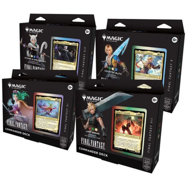 Magic Final Fantasy Commander Decks Display 4 Mazzi - ENG