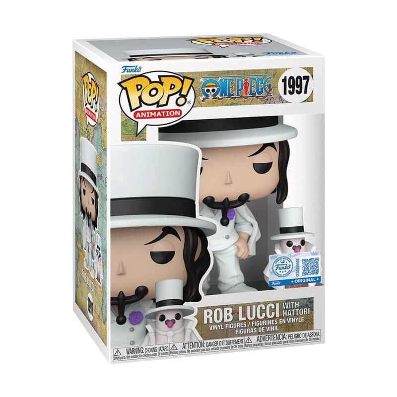 Funko Pop Rob Lucci One Piece con Hattori Chase 1997
