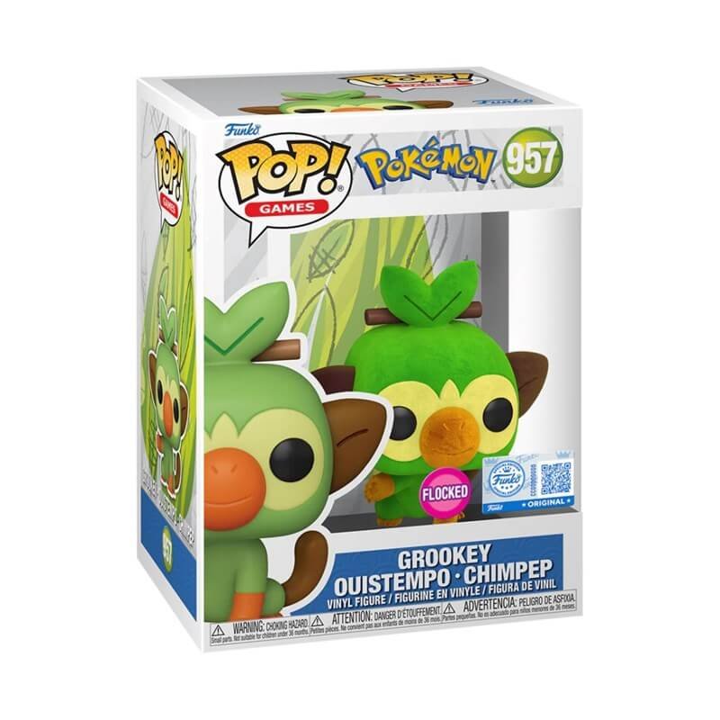 Funko Pop Grookey Flocked Pokemon Exclusive 957
