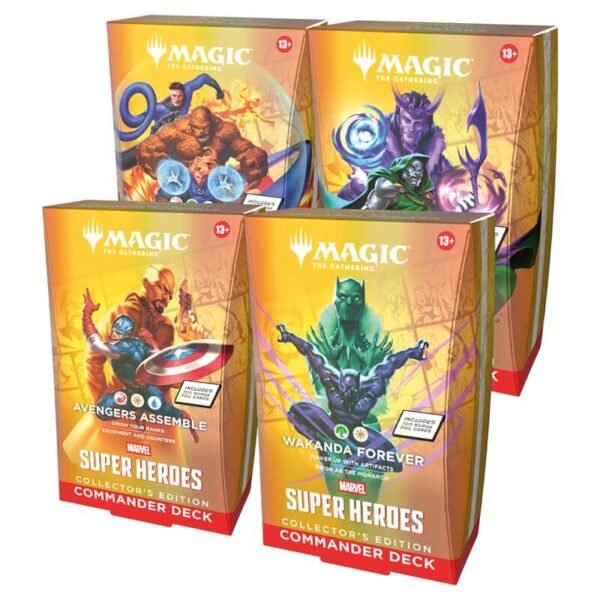 Magic Marvel Super Heroes Collector Commander Display 4 Mazzi - ENG