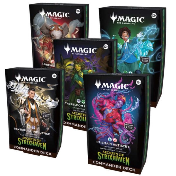 Magic Secrets of Strixhaven Commander Decks Display 5 Mazzi - ENG