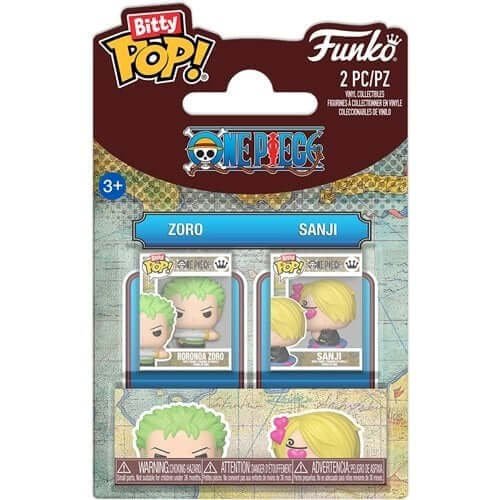 Funko Bitty Pop Zoro e Sanji One Piece 2-Pack