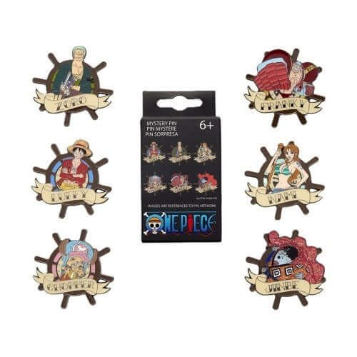 Loungefly Mystery Pins One Piece Mini Figures Tattoo 12 Pezzi