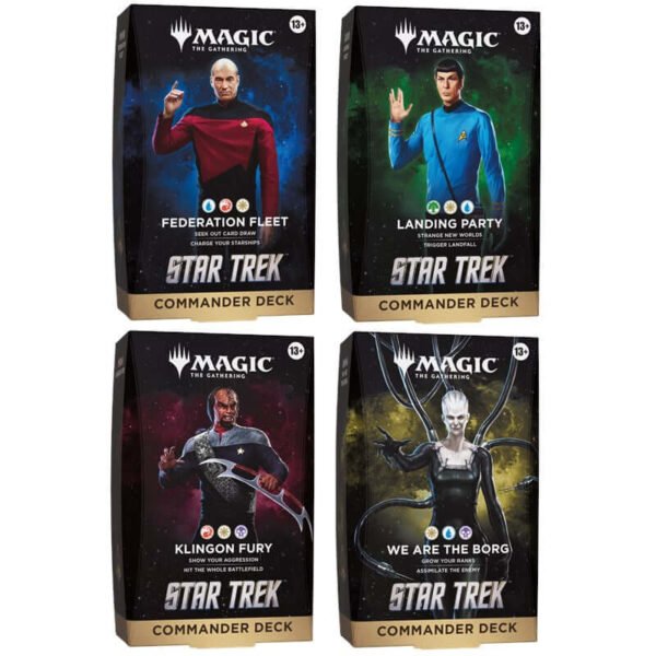 Magic Star Trek Commander Decks Display 4 Mazzi - ENG