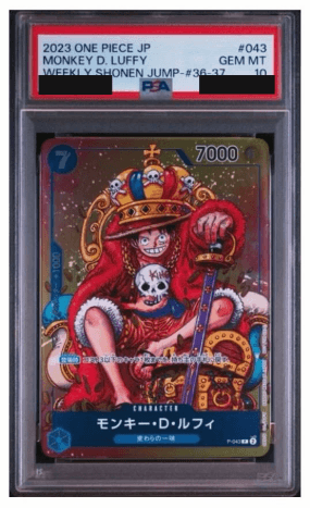 One Piece P-043 Carta PSA 10 Monkey D. Luffy - JAP