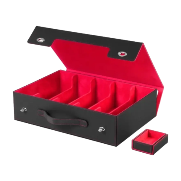 Scatola Porta Carte 5 File con Maniglia oltre 3900 Carte