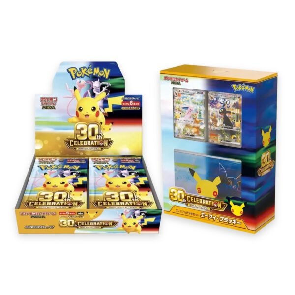 Bundle Pokémon 30th Anniversario JAP Booster Box M6a e Battle Deck Umbreon Espeon